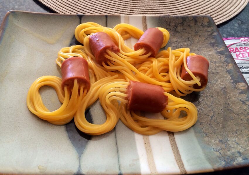 Noodles and Hot Dogs: An Unexpected Culinary Masterpiece?