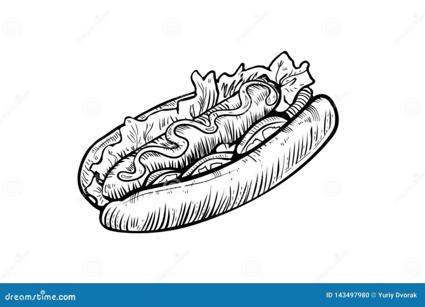 Simple Hot Dog Drawing: Master the Art in Minutes [Easy Guide]