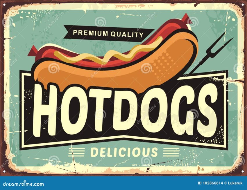 Vintage Hot Dog Signs: A Collector’s Guide to Nostalgic Americana