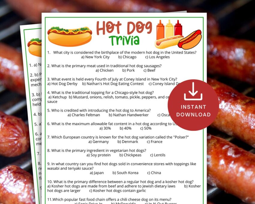 Hot Dog Trivia: Bite-Sized Facts to Grill Your Friends!