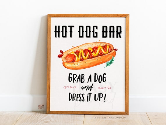 Printable Hot Dog Bar: The Ultimate DIY Party Guide [Templates]
