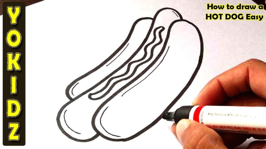 Hot Dog Easy Drawing: A Step-by-Step Guide for All Skill Levels